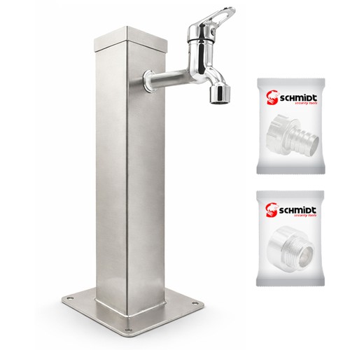 Wassersäule edelstahl 50cm - edelstahl,
