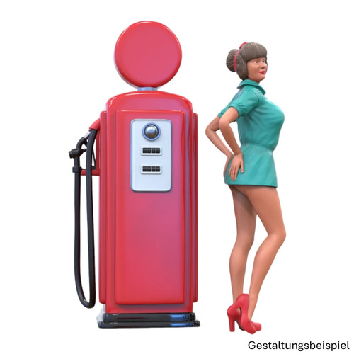 Druck miniatur pin up mit - miniatur,