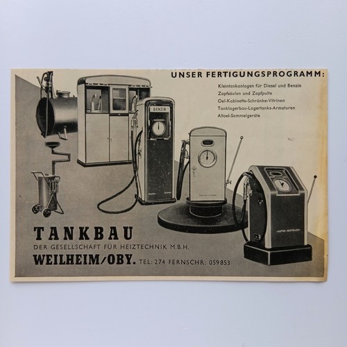 1957 tankbau weilheim - 1957,