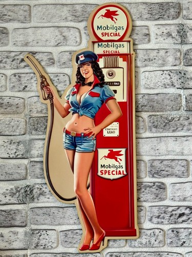 Blechschild pump girl geprägt - blechschild,