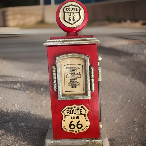 Route deko zapfsäule mit - route, 66